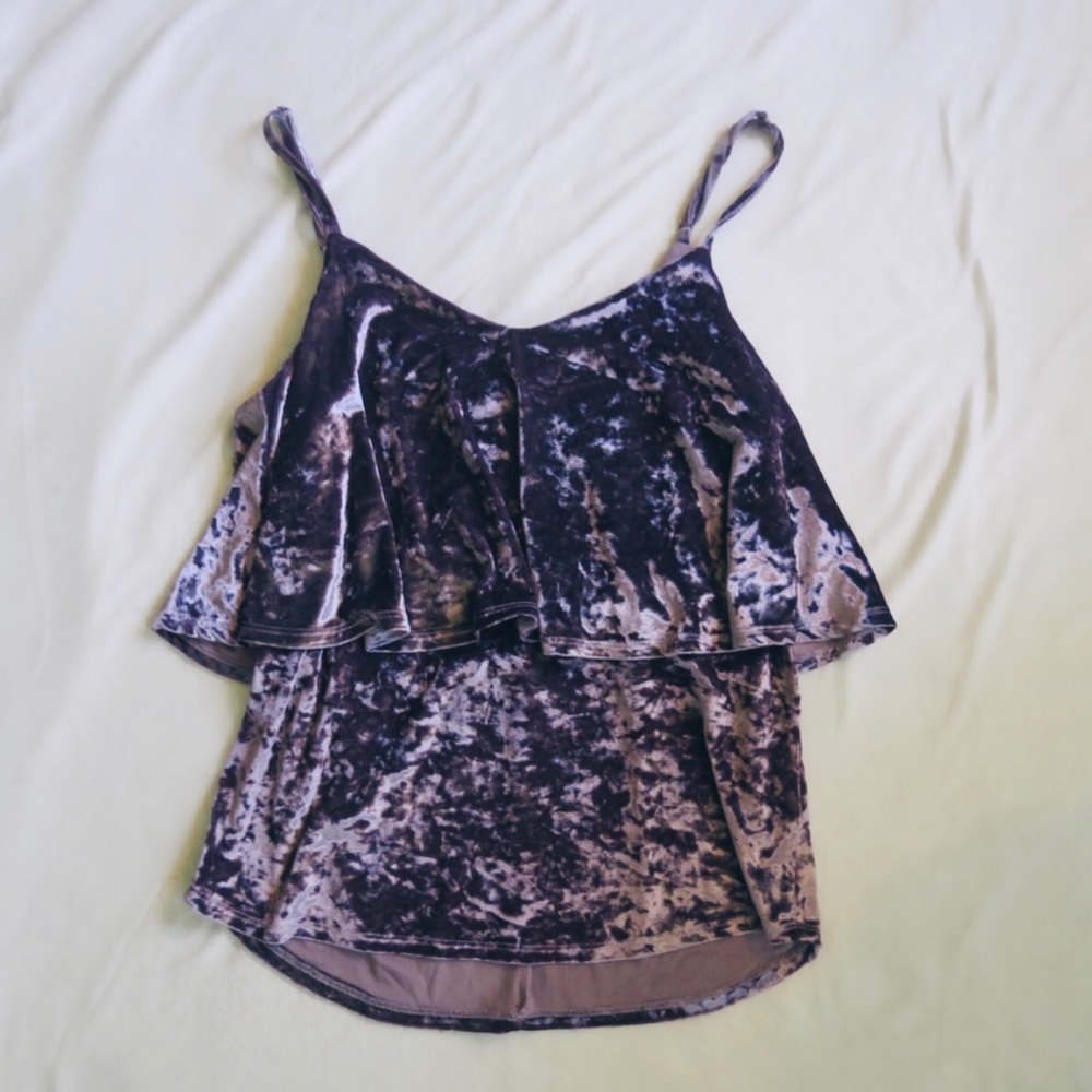 Purple Velvet Tank Top